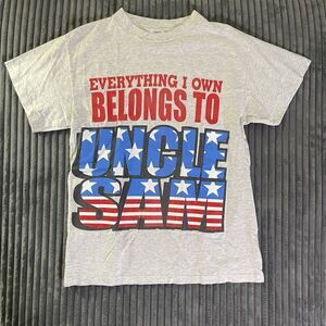 Vintage Kingstree Uncle Sam Single Stitch T Shirt Medium 90s Patriotic USA